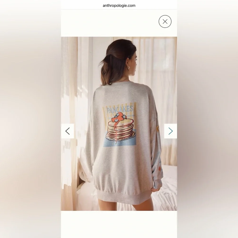 Anthropologie Gray Sweater with Colorful Embroidery - Picture 7 of 8